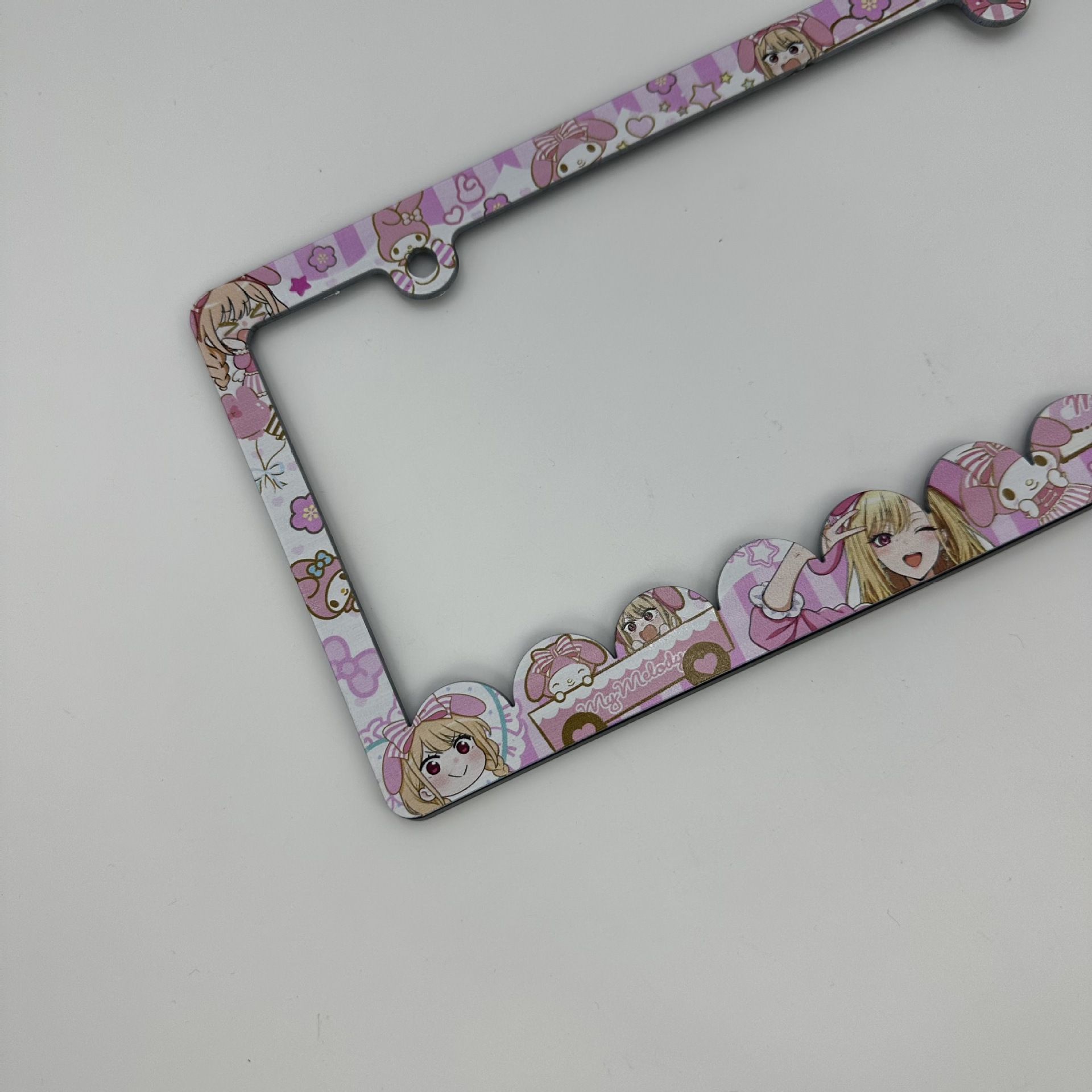 Suitable for US-standard plastic license plate frames, cartoon character personalized ABS American-style car license plate frame customization