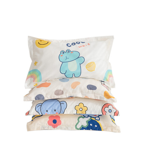 Children's cotton pillowcase cartoon kindergarten nap pillowcase 30*50 pure cotton student pillowcase 40*60 wholesale
