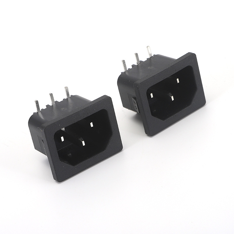 三芯电源线插头 公头/母头 品字插头插座 充电延长线插头电源插头