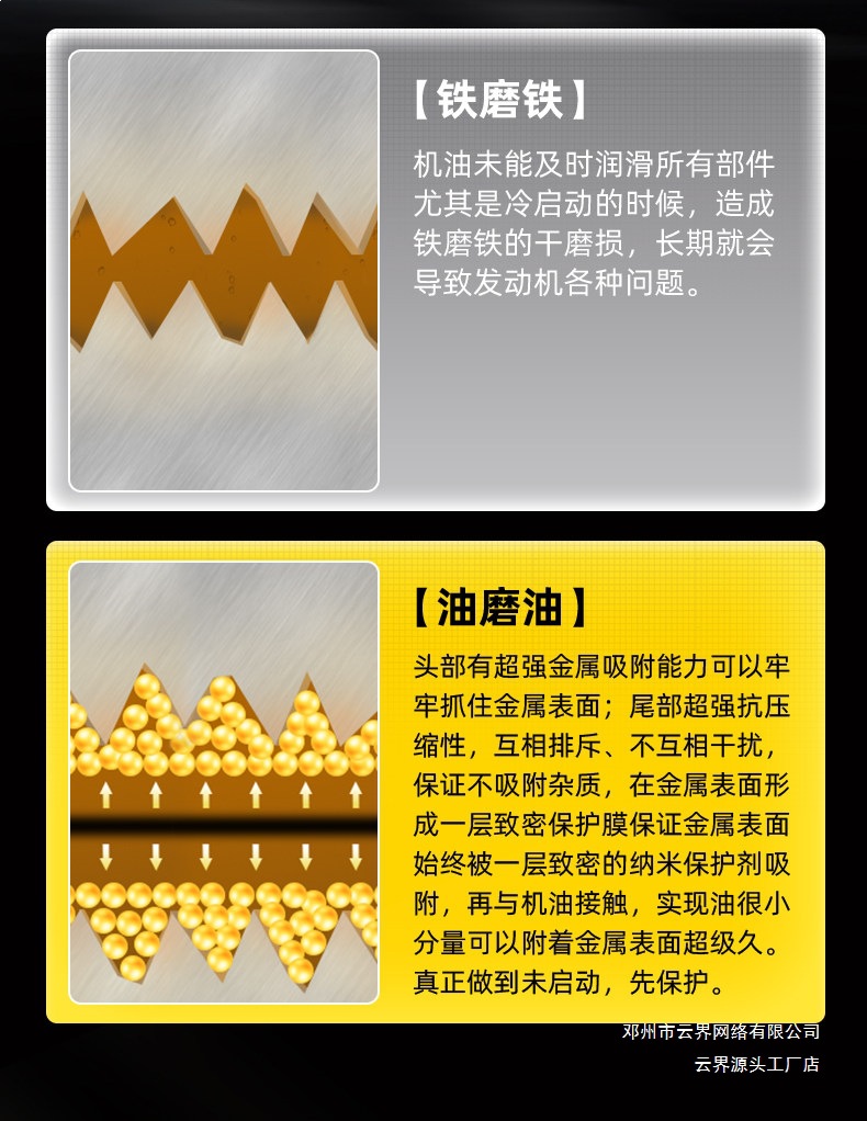 Yunjie Automobile Engine Anti-Wear Protection Agent, No-Disassembly Treatment for Oil Burning, Powerful Repair Oil Additive