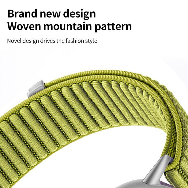 Para Huawei Band10 / 9 / 8 xDfind Wild Mountain Pattern Trenzed Nylon Velcro Bandera