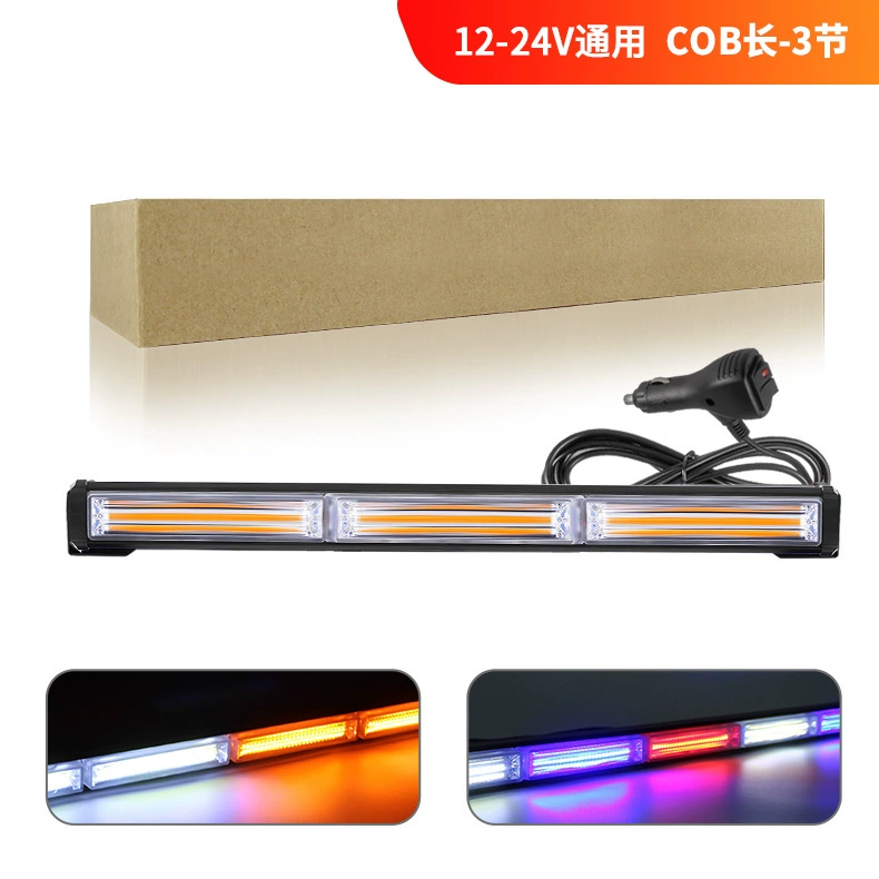 Автомобильная длинная полоса света COB Однорядный бар легкий грузовик средней сети взрывной свет спасательный сигнальный фонарь светодиодный светильник на крыше