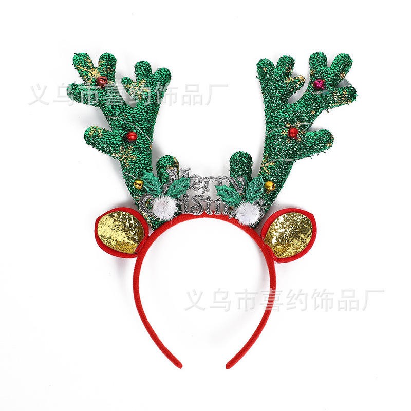 新しいクリスマスのカチューシャの鈴鹿の角の祝日の頭飾りのフラッシュの鹿の角の頭は道具の舞踏会のパーティーの頭を掛けます。|undefined