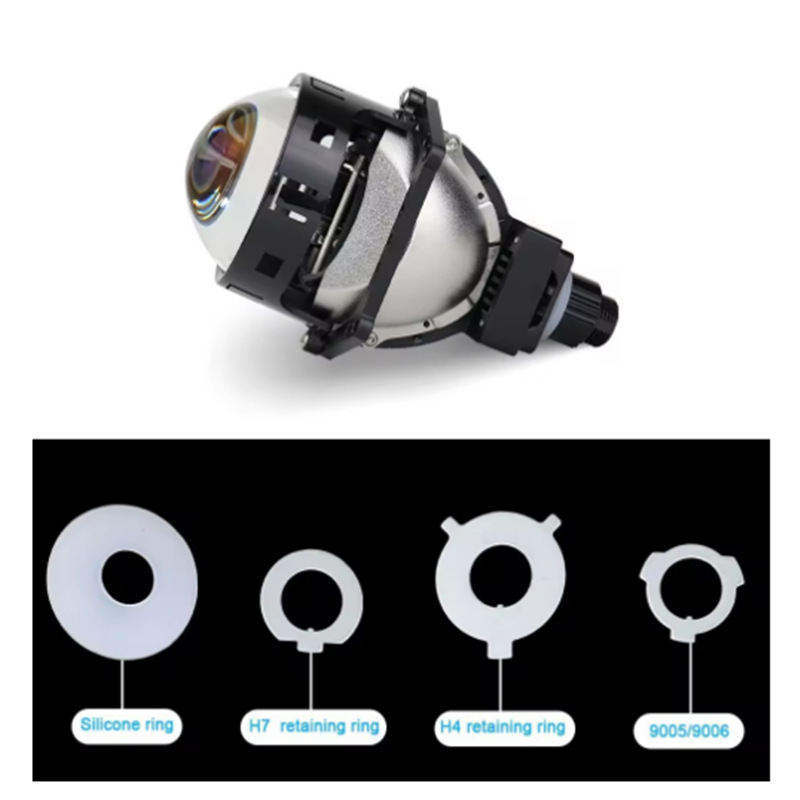 PL4 vidrio azul LED lente láser de doble luz actualización inteligente de arranque rápido súper brillante lente de automóvil faro