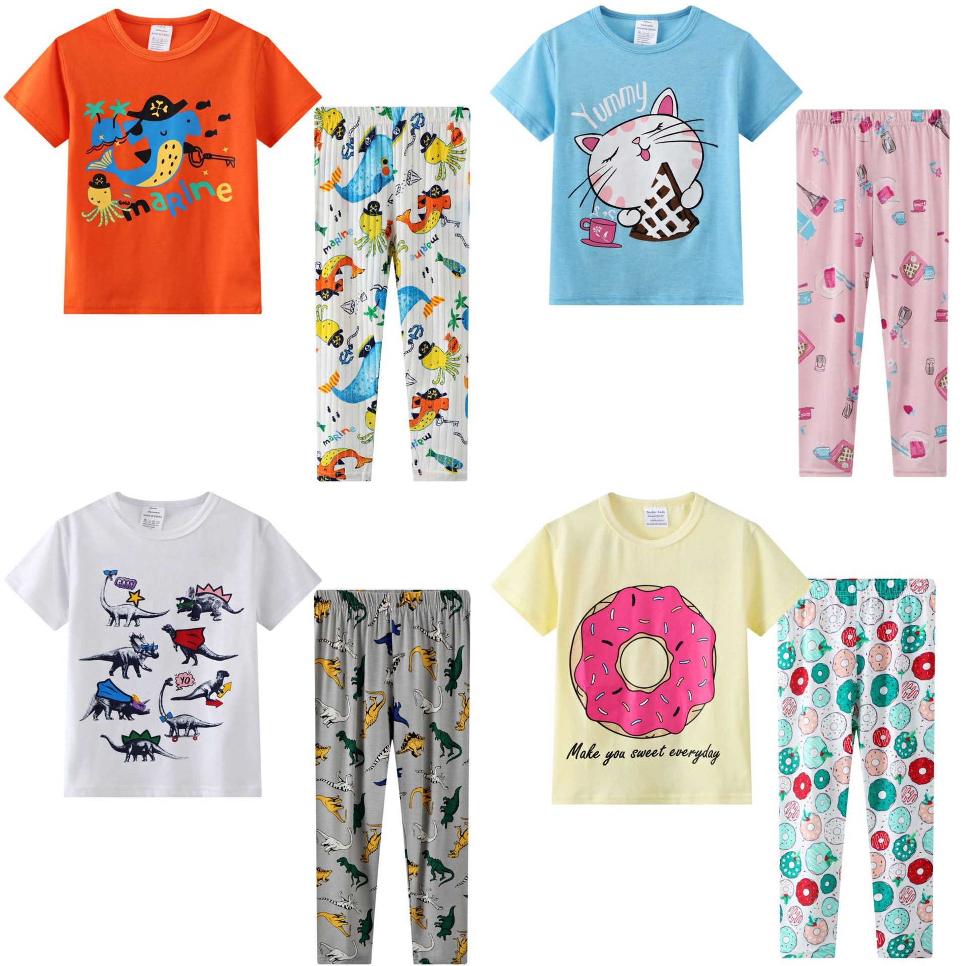 Ropa de hogar para niños de comercio exterior traje transfronterizo e-commerce pijamas ropa de aire acondicionado (toma especial de muestra)