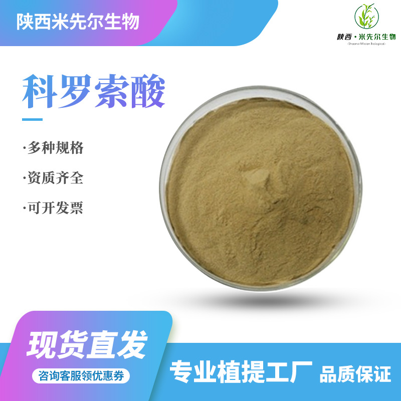 科罗索酸10%规格多种欢迎咨询100g/袋巴拿巴提取物