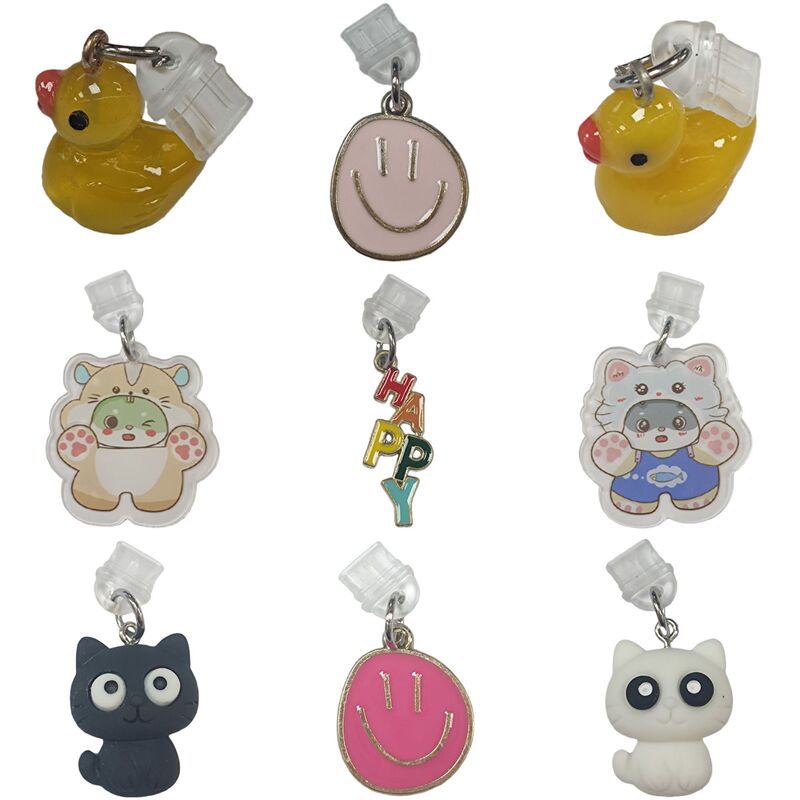 Typec Dog Cat Duck Mobile Phone Pendant Dust Plug Plug Charm Charging Port Dust Cap Suitable for Apple Huawei Typec Dog Cat Duck Mobile Phone Pendant Dust Plug Plug Charm Charging Port Dust Cap Suitable for Apple Huawei