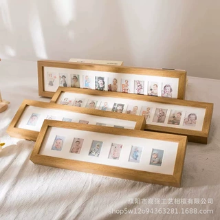 儿童证件照相框摆台新款宝宝成长记录相框宝宝二寸照片纪念框厂家