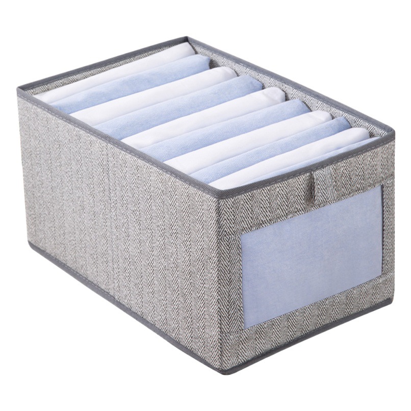 Clasificación ventana caja de almacenamiento pantalones visuales ropa de almacenamiento artefacto ropa pantalones caja de almacenamiento cajón caja de almacenamiento
