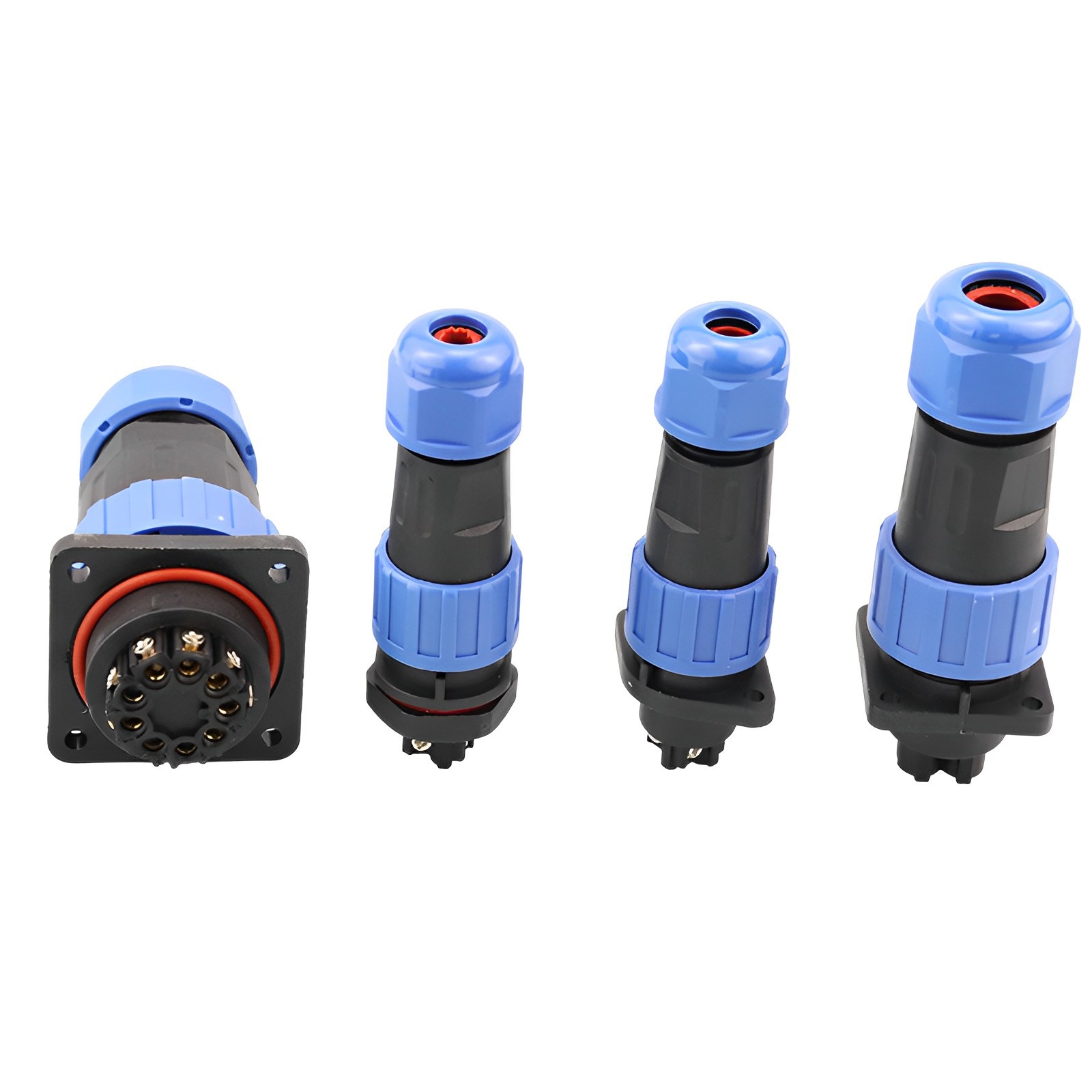 IP68 solderless wire and cable waterproof male and female quick connector industrial aviation plug and socket LD16