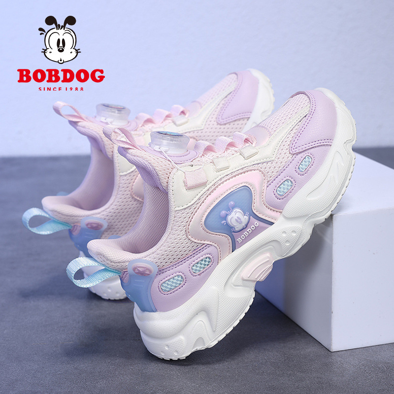 Babu bean zapatos de chicas zapatos deportivos 2024 primavera y otoño nuevas zapatos de corrida casuales respirables de niños