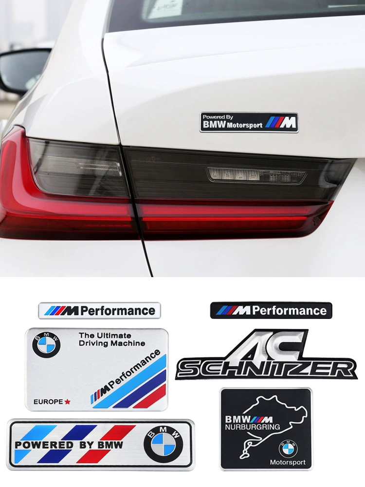 Подходит для BMW Fender боковой логотип BMW логотип M логотип Автомобильная наклейка модифицированный металлический логотип автомобиля царапина Хвост Логотип декоративная наклейка