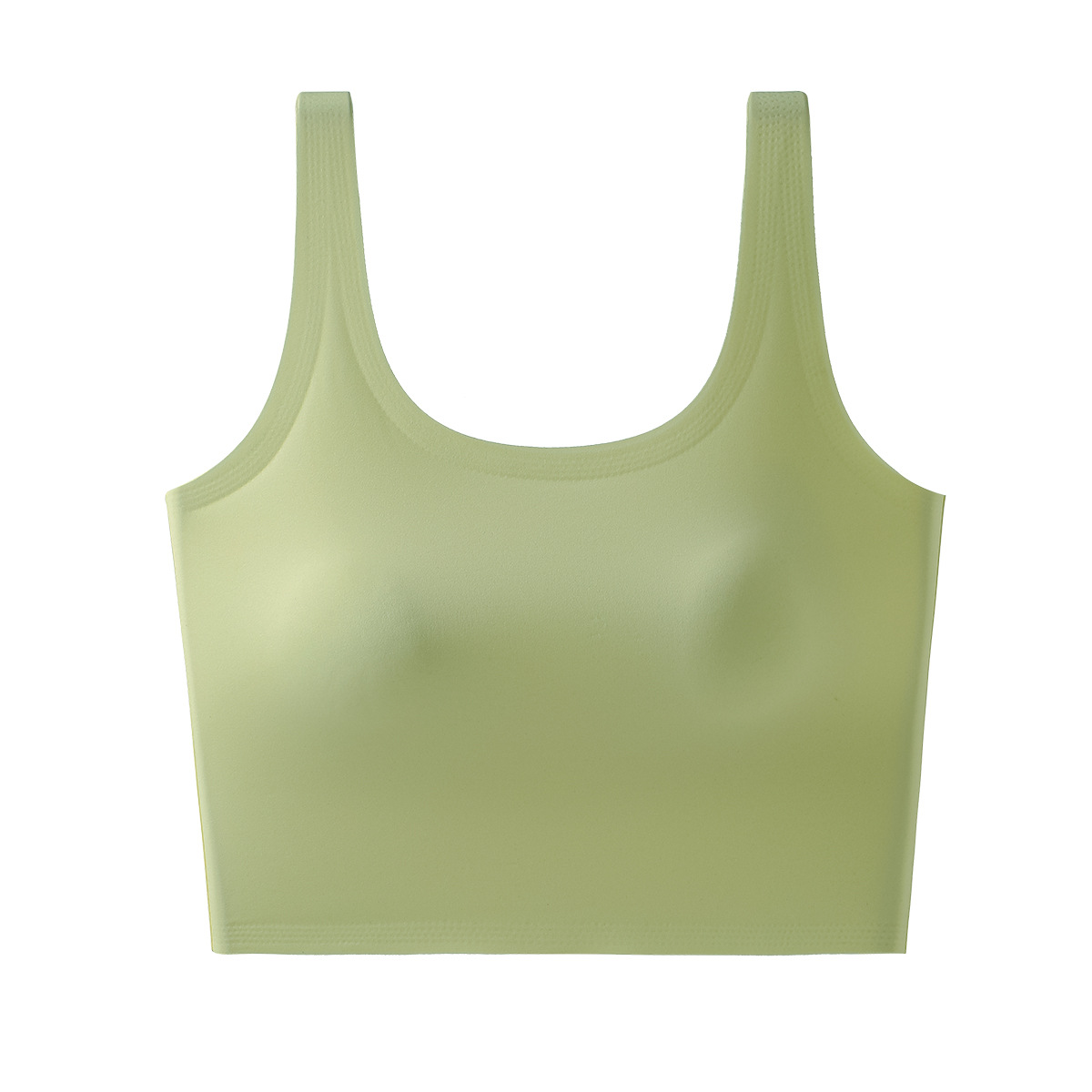 Chaleco de cinturón de mujer cojín de pecho de color sólido integrado diario fijo sin anillo de acero no corren tazas respirantes sin usar sujetador