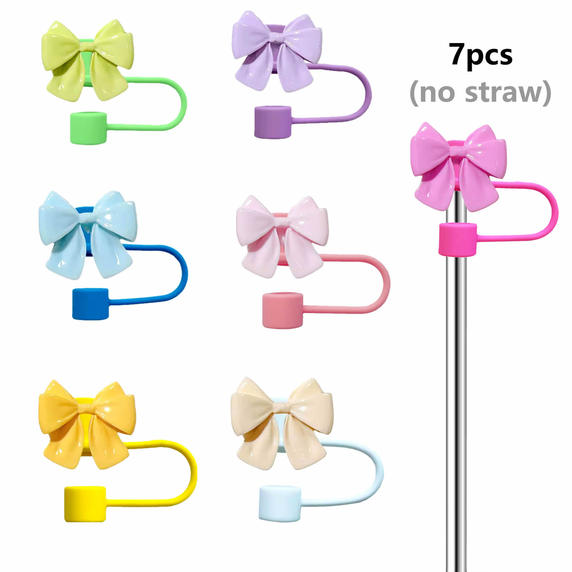 Venta caliente stanley Cup Accesorios Cubierta de pajita de silicona Cubierta de pajita Cubierta de pajita Cubierta antipolvo Adapta calibre 10mm