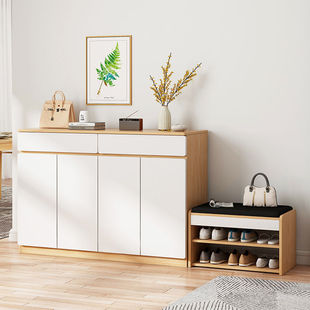 Shoe Cabinet Home Door Simple Home Storage Cabinet Shoe Storage Cabinet with Drawer Floor Storage Cabinet Shoe Rack