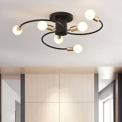 Cross-border Nordic ceiling lamp minimalist living room study chandelier room bedroom ceiling lamp creative restaurant lighting