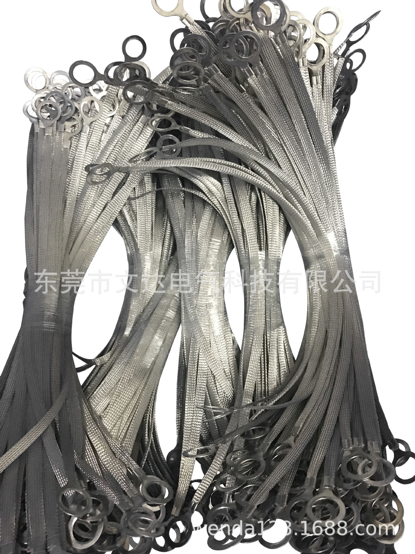 304不锈钢编织带法兰静电跨接线O型无火花 钢丝化工管道连接线