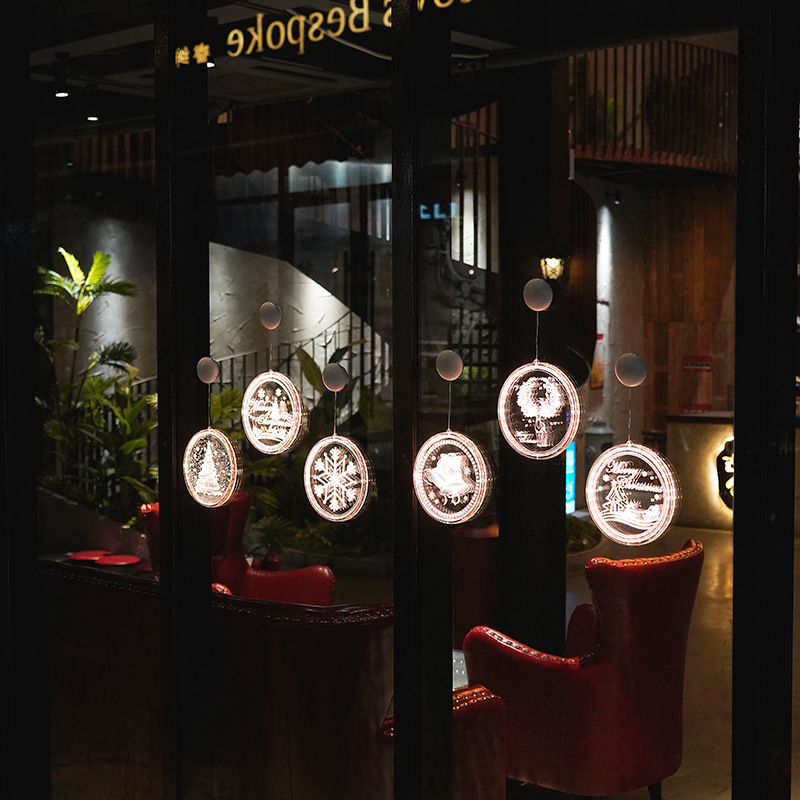 Transfronteriza nueva Navidad led luces decorativas SALA DE Navidad pequeñas luces decorativas de colores ventana patio diseño luces de modelado