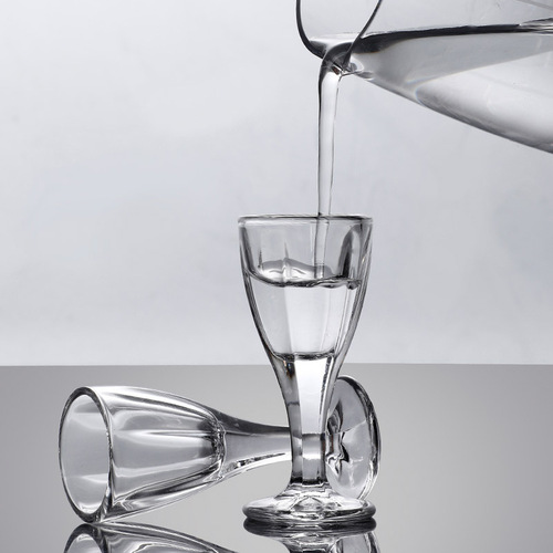 Liquor glass, small wine glass, liquor glass, jug, wine cup, commercial small one-cup wine dispenser set for home use