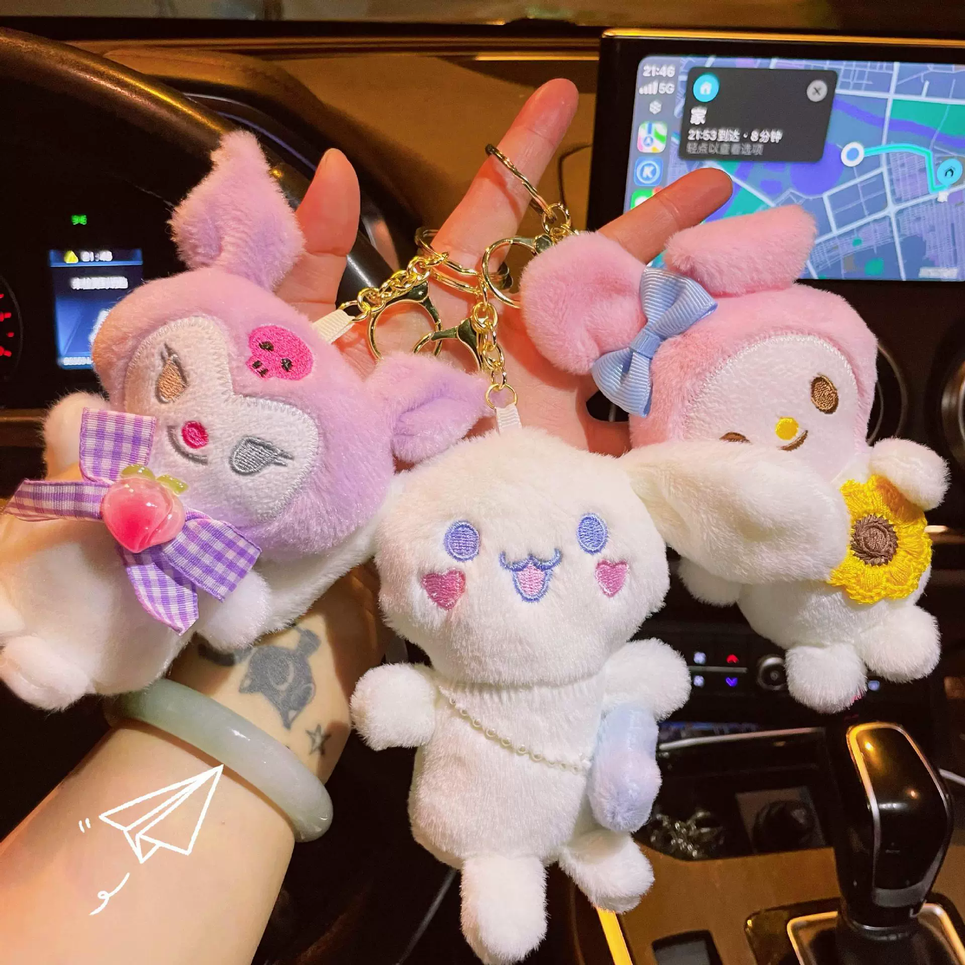 可爱毛绒钥匙扣挂件娃娃机卡通娃娃玩偶公仔摆件包包挂件礼品批发