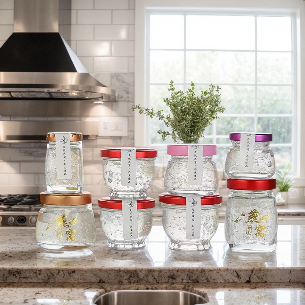 每日鲜炖专用罐鲜炖燕窝专用玻璃瓶 耐高温可蒸煮 加厚分装瓶批发