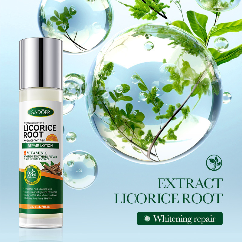 Lotion hydratante éclaircissante nourrissante réparatrice à la réglisse SADOER VC_voghion.com