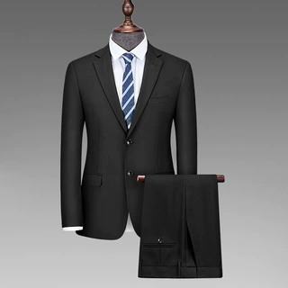定制加工男士西装套装男款商务正装休闲工作服伴郎服男装西服套装