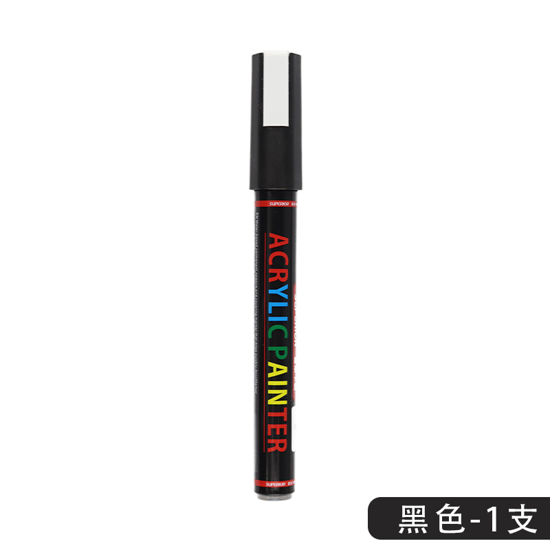 Venta caliente transfronteriza 2mm acrílico retrato pintura cuerpo pintura graffiti impermeable oro plata negro blanco polipropileno