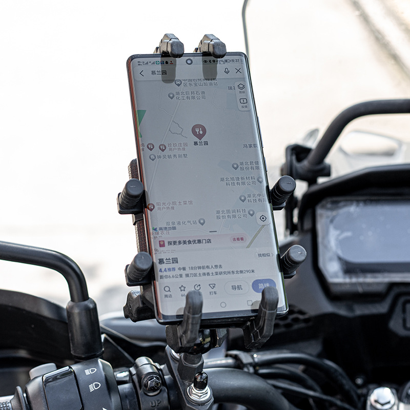 Motocicleta soporte de teléfono móvil motocicleta viaje al aire libre motocicleta batería coche teléfono móvil soporte de navegación a prueba de golpes Universal