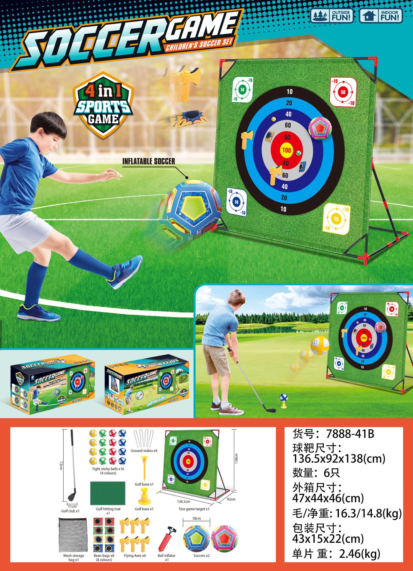 Fabricante de origen 40 juegos de alfombrillas de golf, práctica de objetivos para interiores y exteriores, juguetes deportivos de golf de ocio