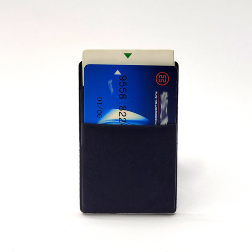 Highly elastic double-layer Lycra card holder, bank card and mobile phone card holder, multi-functional self-adhesive mobile phone back sticker/card sticker