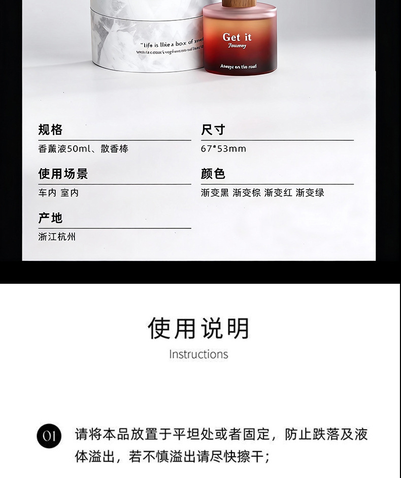Car Aromatherapy Gift Box, High-End Hotel New Model, Aromatherapy Car Perfume Interior Decoration, Unisex, Long-Lasting Fragrance