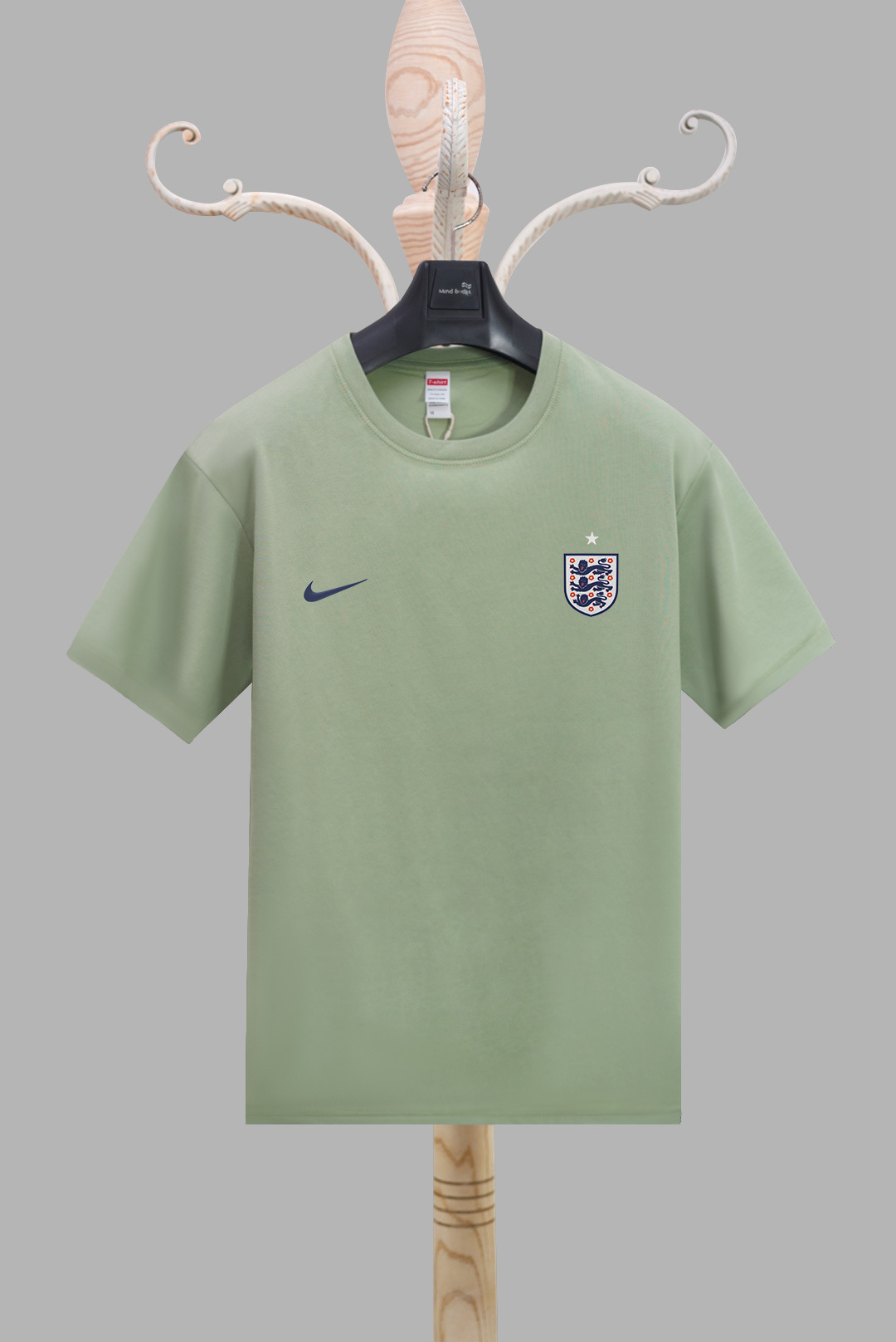 2024 Copa de Europa Inglaterra camiseta estampada en 3D deportes para hombres deportes suelta transpirable manga corta con cuello redondo camiseta