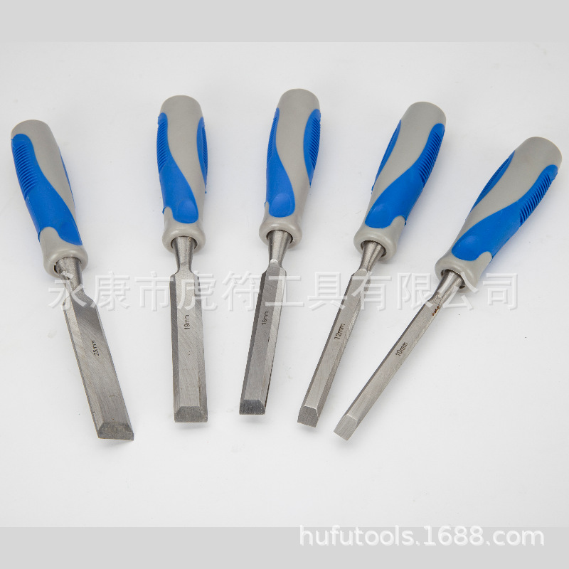 虎立  双色穿心柄DIY木工凿 平铲 扁铲开槽凿 木凿