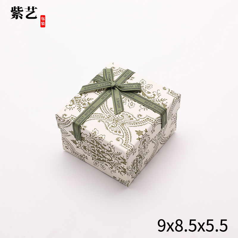 Caja de embalaje de joyería púrpura suave Caja de anillo púrpura lavanda Caja de collar de cubierta del cielo y la tierra Caja de regalo de almacenamiento de joyería