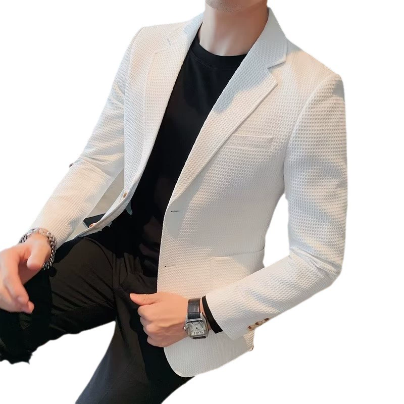 Suit for leisure, men's fashionable jacket, autumn, slim fit