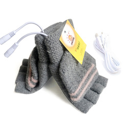 Multicolored Mixed Batch Biba Dual-Side Heating Men's USB Gloves Electric Warm Gloves Charging Gloves