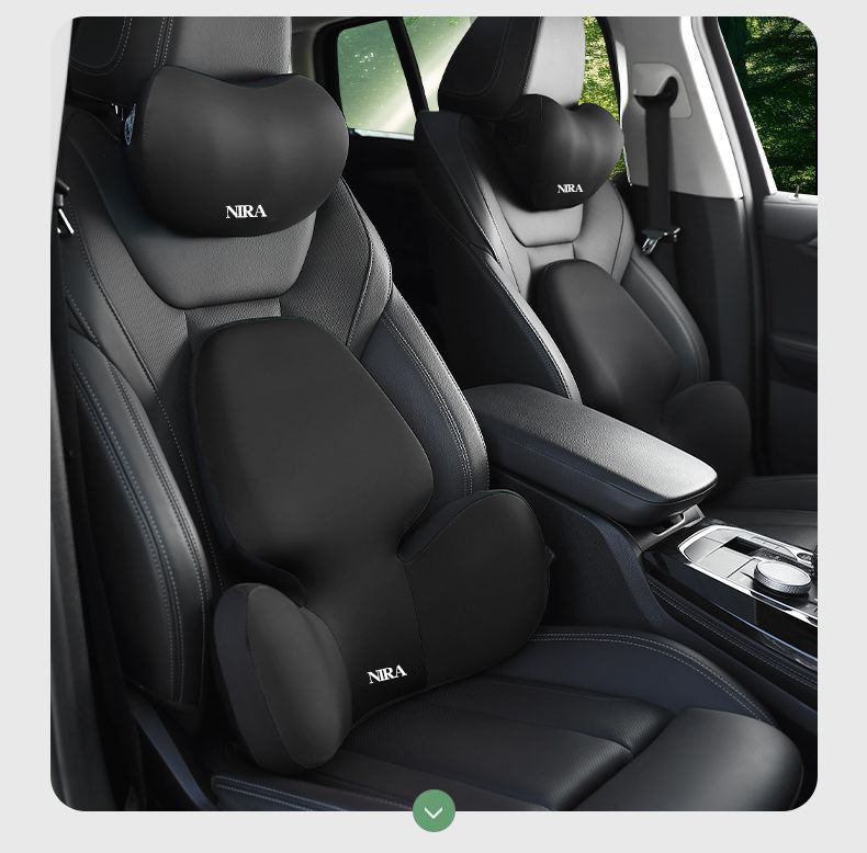 New Car Headrest, Waist Support, Backrest Cushion, Seat Lumbar Support, Neck Support, Waist Support, Memory Foam, Universal Headrest and Waist Support for All Seasons