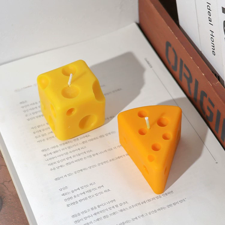 Силиконовая форма для ароматерапевтических свечей, ручная работа, креативная модель из воска, клубничный сыр, кубик Рубика, диффузор, декоративные украшения
