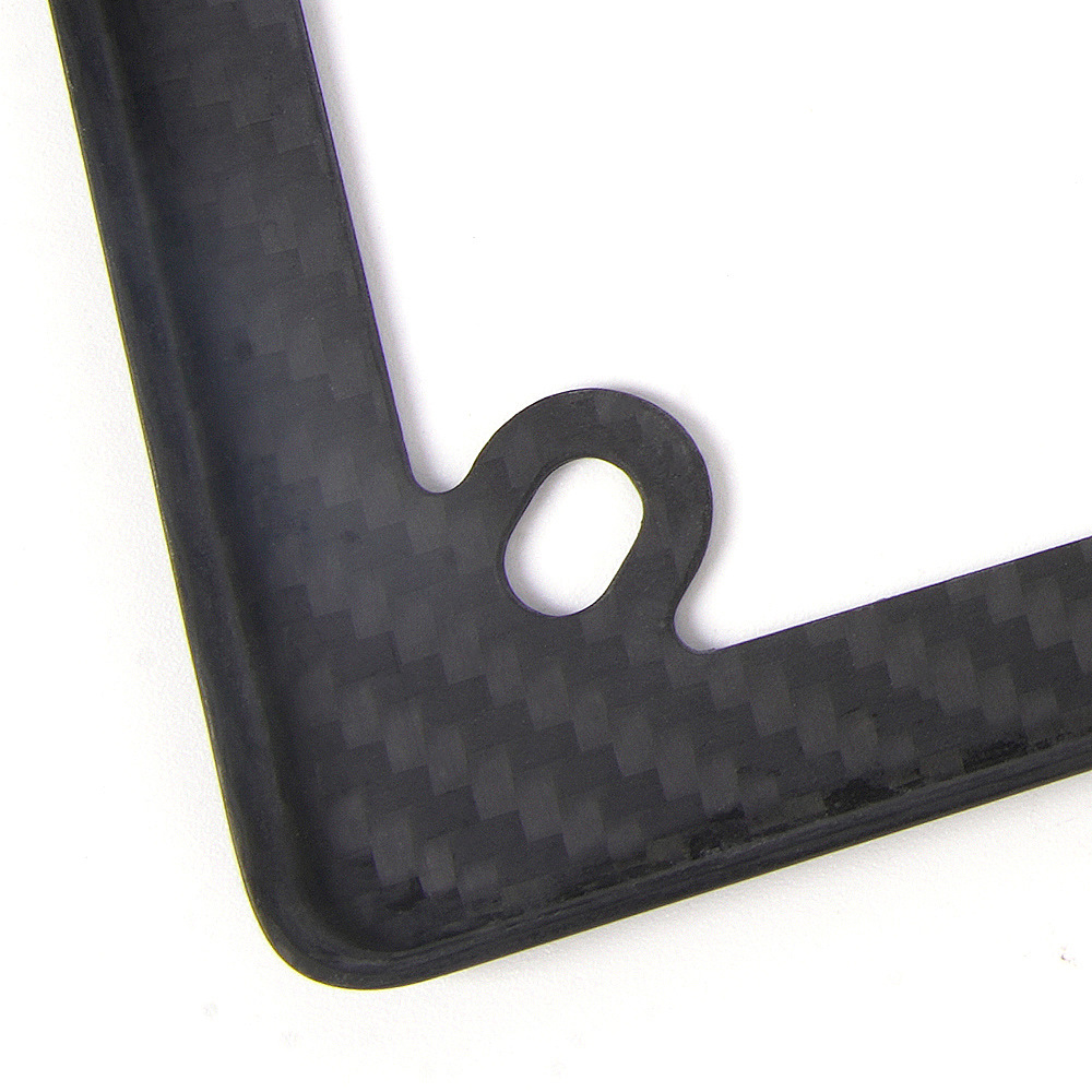 Us Standard 4-Hole Motorcycle License Plate Frame, Matte Dry Carbon License Plate Frame, Us Standard License Plate Holder Modification Accessories
