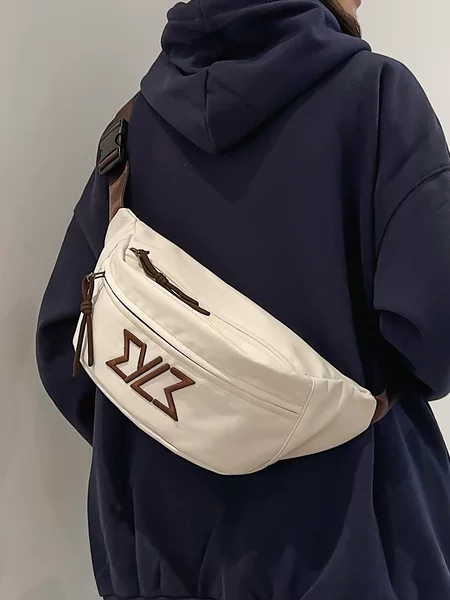 Chest Bag Men's Ins Trendy Brand Crossbody Bag Boys Casual Waist Bag Shoulder Bag Women's New Sports Men's Small Shoulder Bag