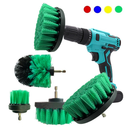 Cross-border hot selling electric drill brush, electric drill brush head, cleaning tool set, kitchen bathroom toilet tire brush