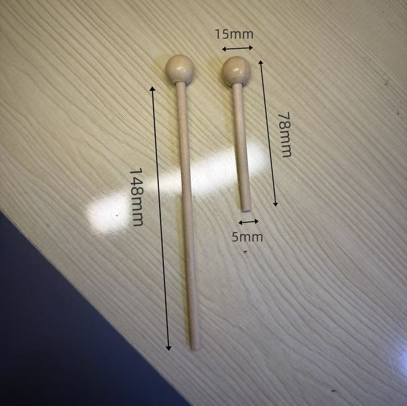 厂家直销木制diy儿童八琴木鱼锤打鼓棒乐器击打锤儿童早教节奏锤|undefined