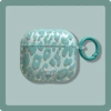 IMD soft shell transparent green leopard print + hook