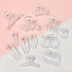 透明クリップ卸売クリーム接着剤 diy ヘアアクセサリーアクセサリーベースクリップヘアピン手作り DIY 小さなグリップヘアピン素材