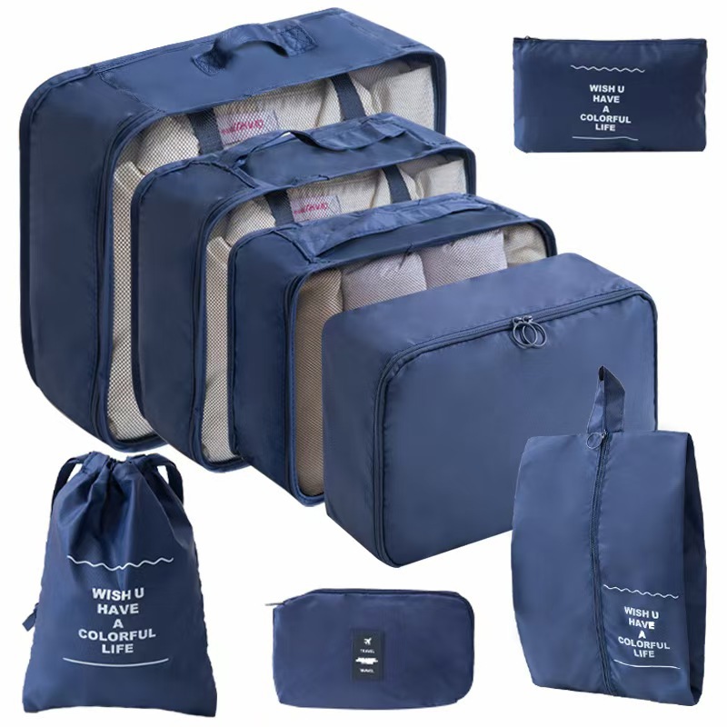 8 set digital biru tua