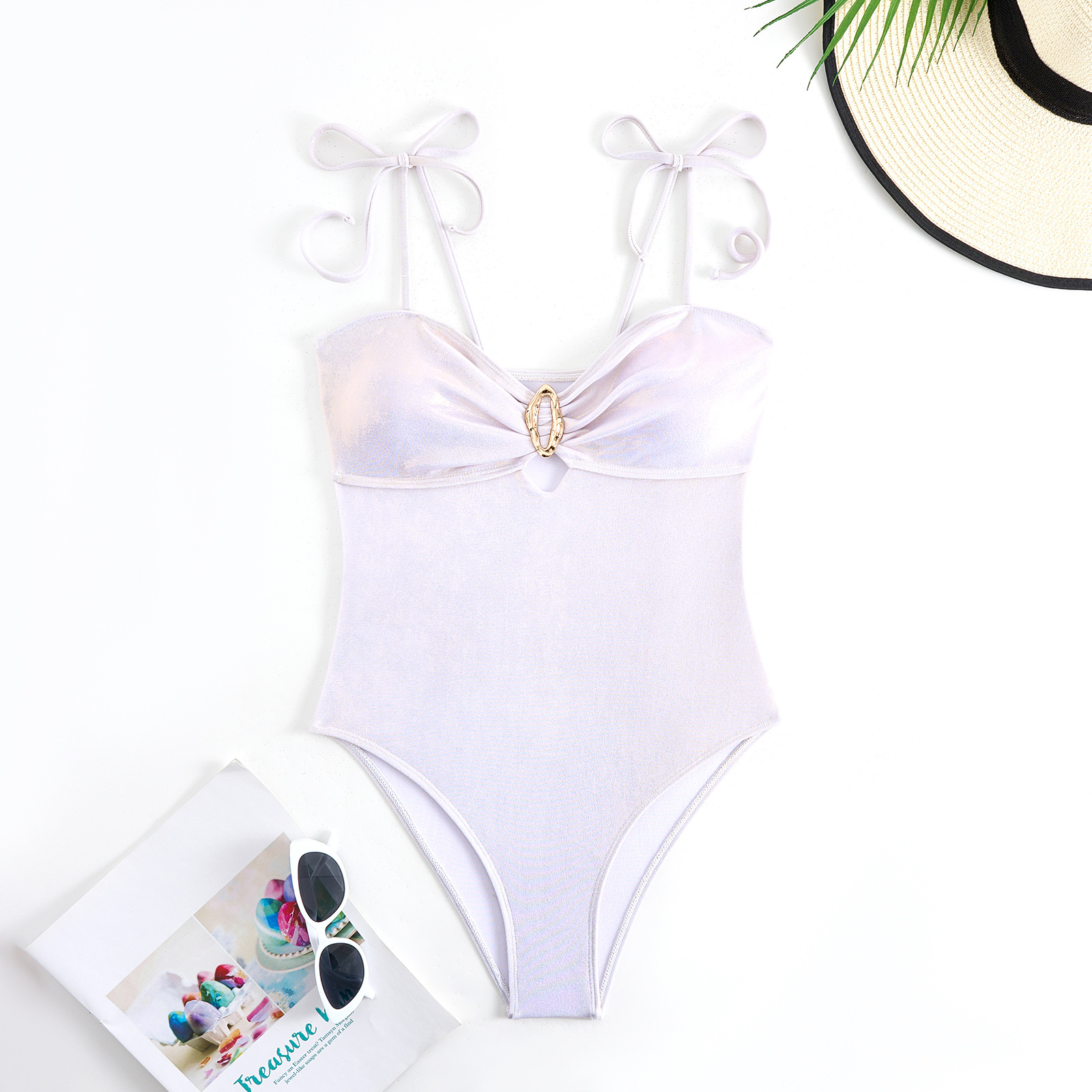 Damen Badeanzug Mit Leuchtendem Rock Modisches Set Für Urlaub_voghion.com
