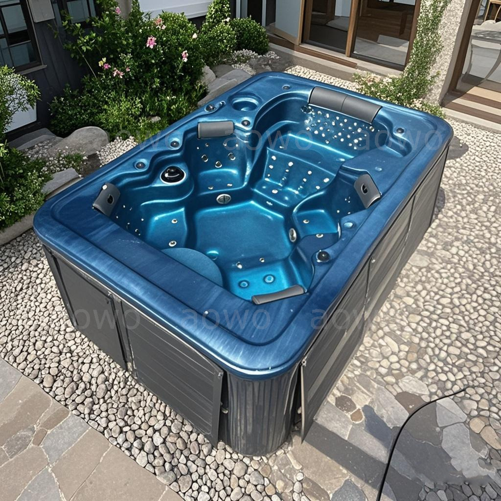 Piscina acrílica bañera de hidromasaje spa 5 - 6 personas bañera de baño piscina al aire libre