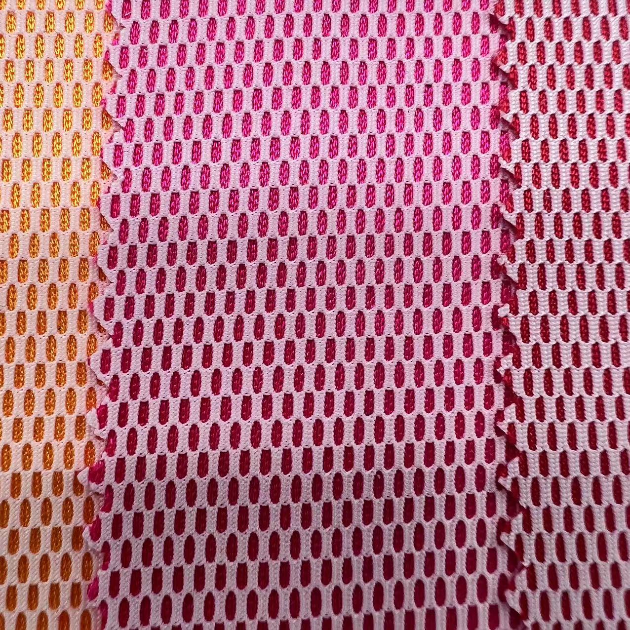 三明治网布 细孔双色弹力网柔软透气单层网布 玩具鞋服箱包面料