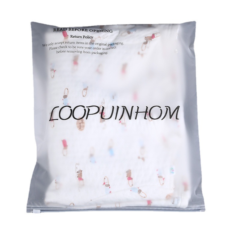 Bolsa con cremallera esmerilada, bolsa ziplock, bolsa de embalaje de plástico, sombrero, zapatos, antifaz, equipaje transfronterizo, bolsa de joyería, bolsa de ropa